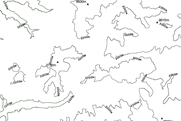 Moena neighbourhood contours