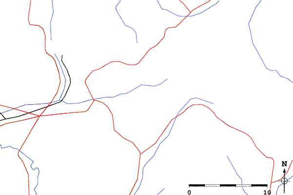 Roads and rivers close to Mogoşa