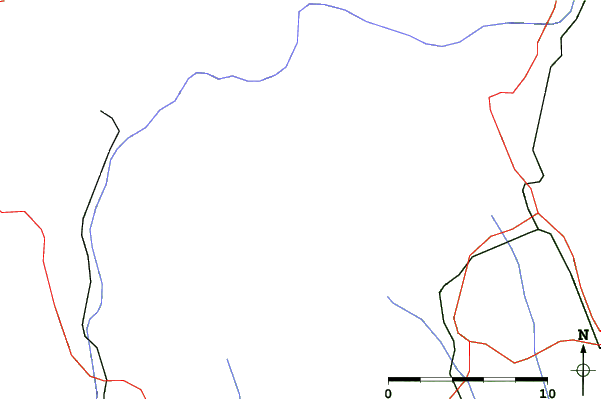 Roads and rivers close to Mönichwald