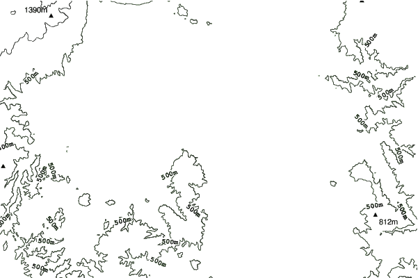 Morioka Highland neighbourhood contours