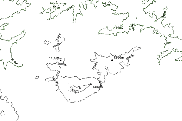 Mosorny Groń – Zawoja neighbourhood contours