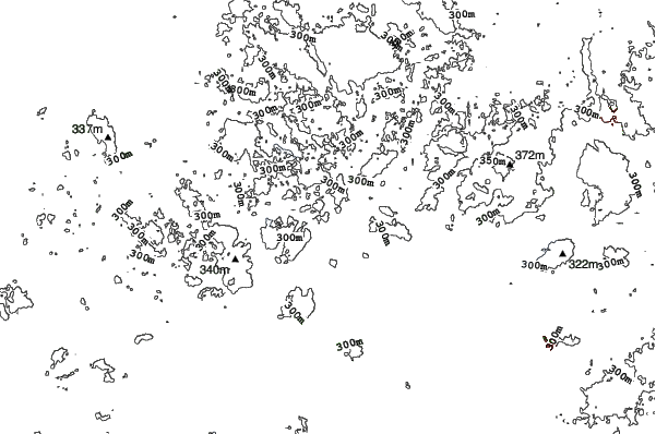 Mount Brighton neighbourhood contours