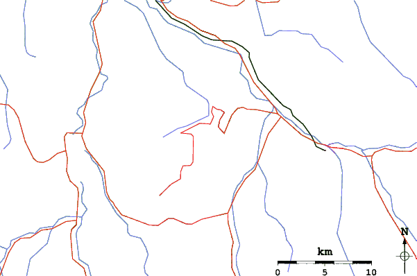 Roads and rivers close to Mount Buffalo