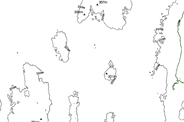 Mullsjö neighbourhood contours