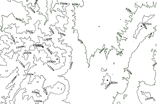 Myoko Ski Park neighbourhood contours