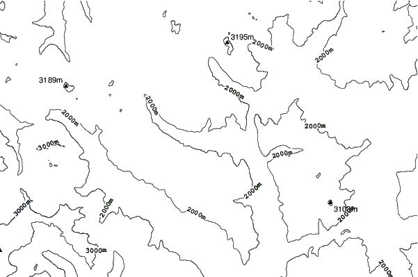 Névache neighbourhood contours