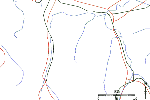 Roads and rivers close to Nistos