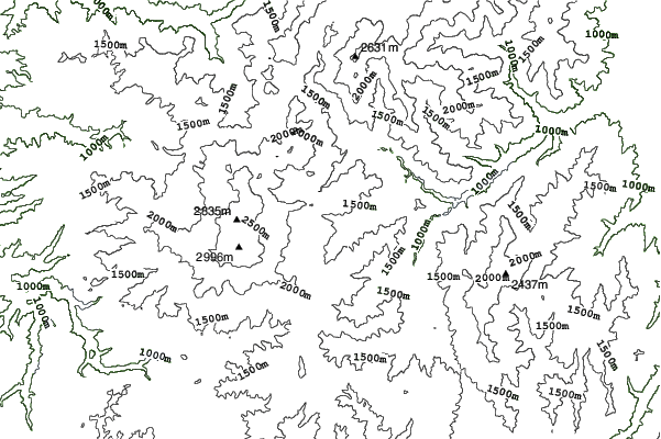 Norikura Kogen Igaya neighbourhood contours