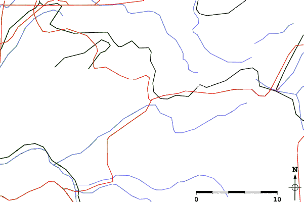 Roads and rivers close to Oberstaufen