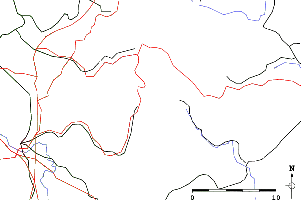 Roads and rivers close to Oberwarmensteinach