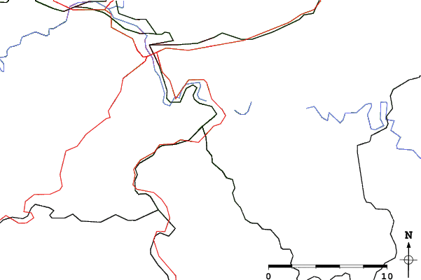 Roads and rivers close to Oberweissbach