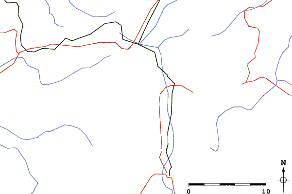 Roads and rivers close to Ofterschwang-Gunzesried