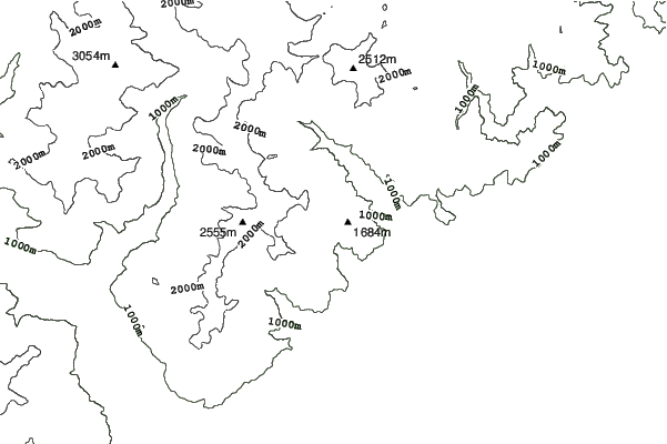 Oropa neighbourhood contours