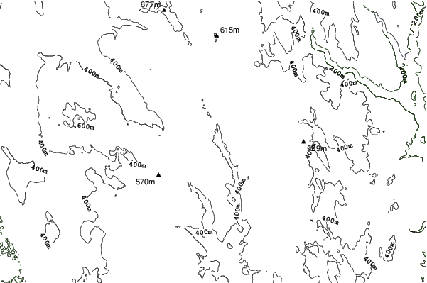 Otis Ridge neighbourhood contours
