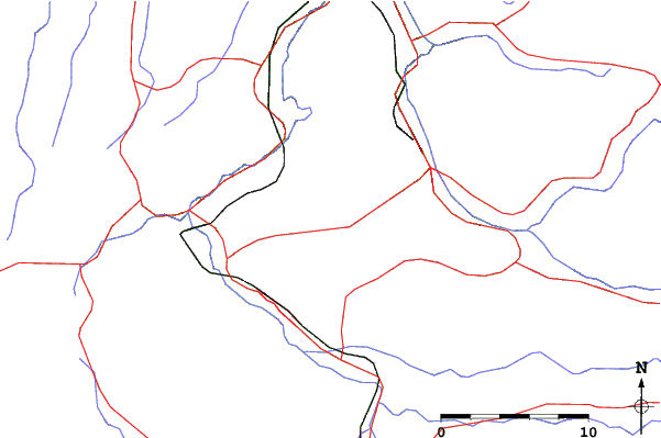 Roads and rivers close to Parc Sugou