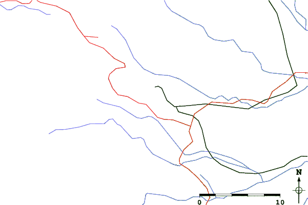 Roads and rivers close to Parfußwirtlifte Trahütten
