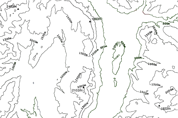 Passo Mendola-Campi da Golf neighbourhood contours