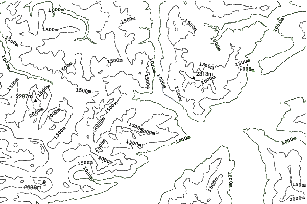 Pertisau am Achensee neighbourhood contours