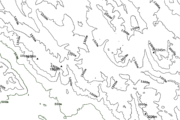 Pescasseroli neighbourhood contours