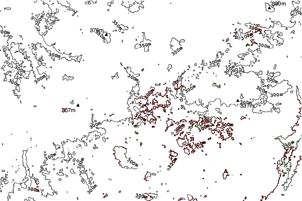 Pine Knob neighbourhood contours
