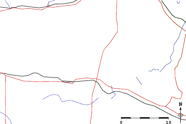 Roads and rivers close to Powder Ridge Ski Area