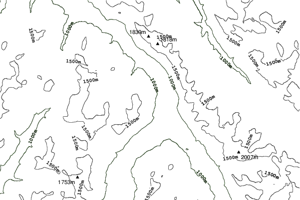 Powder King neighbourhood contours
