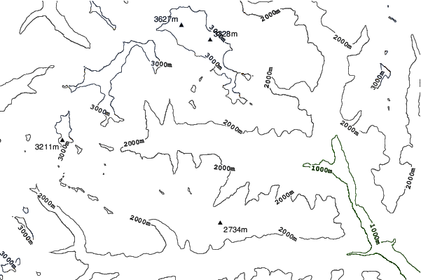 Prägraten am Großvenediger neighbourhood contours