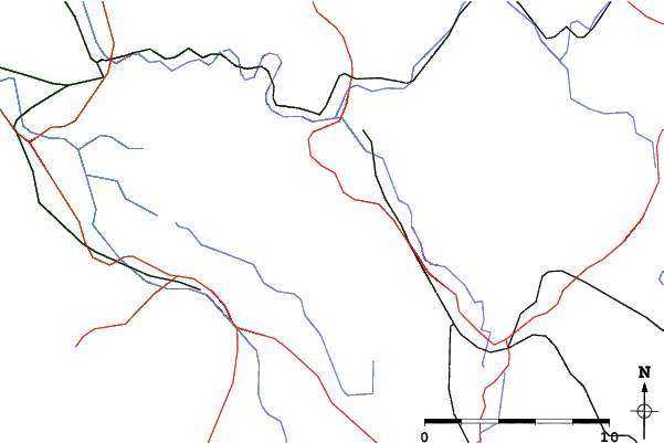 Roads and rivers close to Přívrat