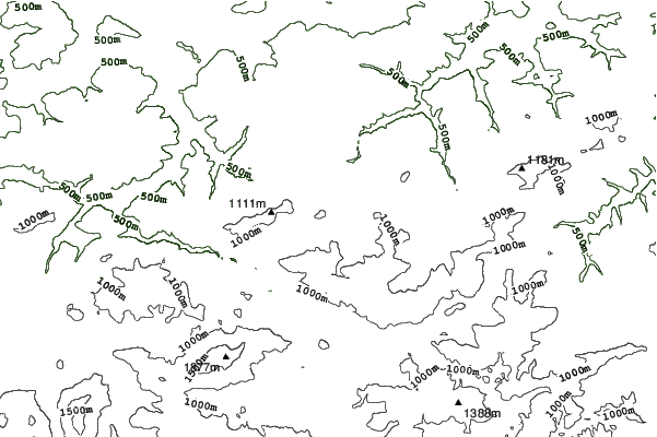Puchenstuben/Turmkogel neighbourhood contours