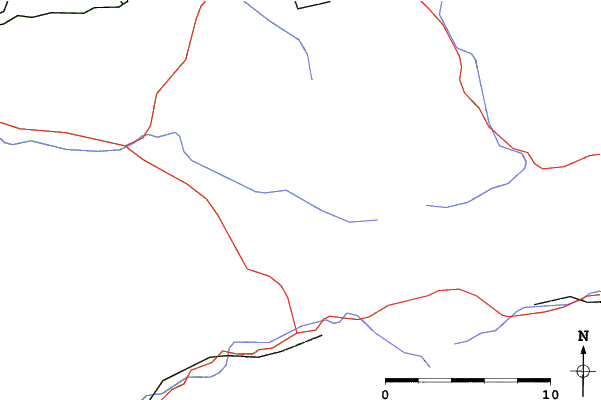 Roads and rivers close to Rališka