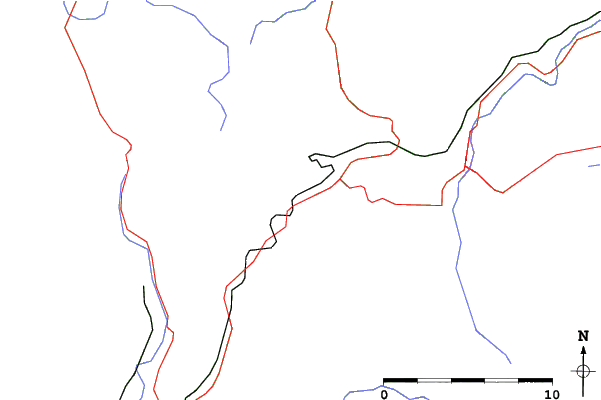 Roads and rivers close to Ramzová