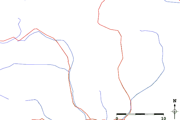 Roads and rivers close to Ravascletto