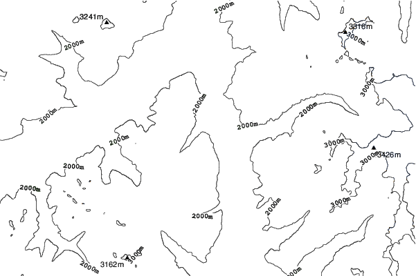 Reschen/Schöneben neighbourhood contours