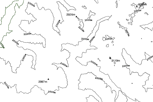 Saint-Paul-Sur-Ubaye neighbourhood contours