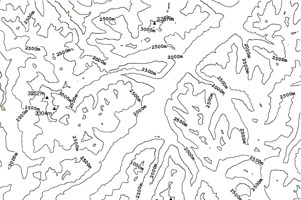 Samedan/Engadin neighbourhood contours