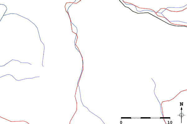 Roads and rivers close to San Vigilio Di Marebbe