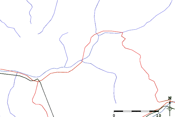 Roads and rivers close to Sardieres-Sollieres