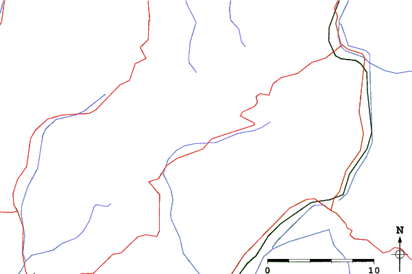 Roads and rivers close to Schilpario