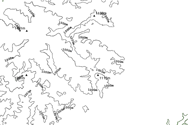 Schluchsee neighbourhood contours