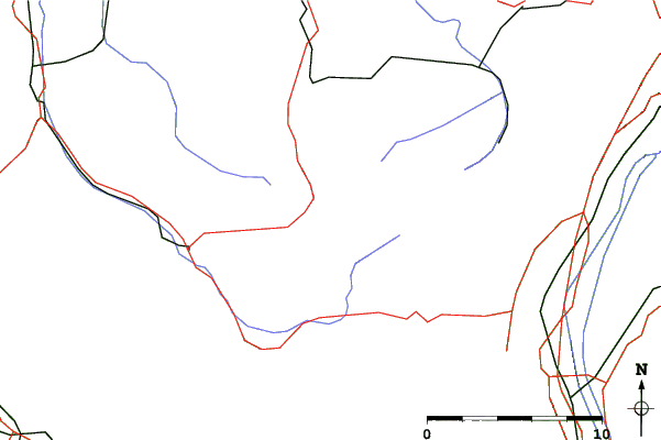 Roads and rivers close to Schwägalp - Appenzellerland