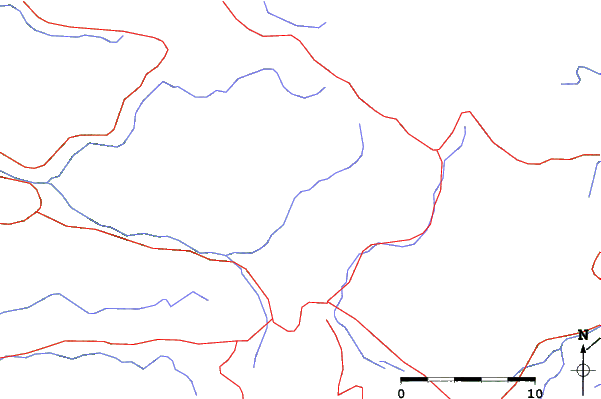 Roads and rivers close to Shinhotaka Ropeway