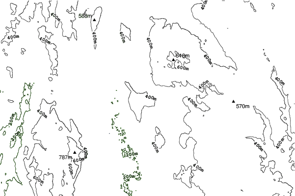 Ski Butternut neighbourhood contours