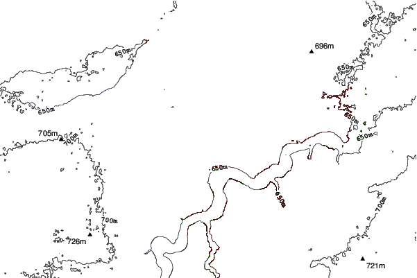Snow Valley Ski Club neighbourhood contours