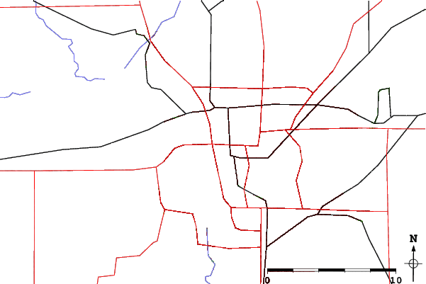 Roads and rivers close to Snow Valley Ski Club