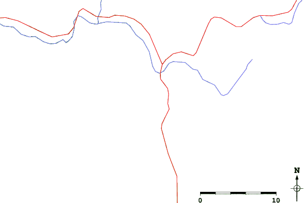 Roads and rivers close to Soldier Mountain