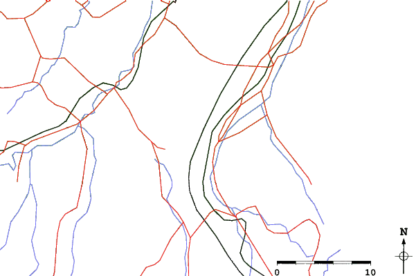 Roads and rivers close to Sports shinko Ishiuchi