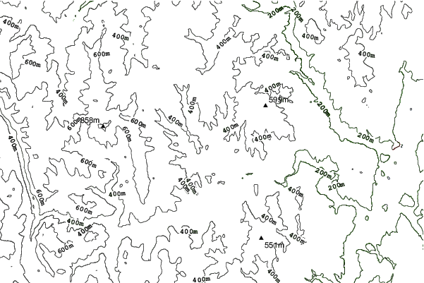Saskadena Six neighbourhood contours