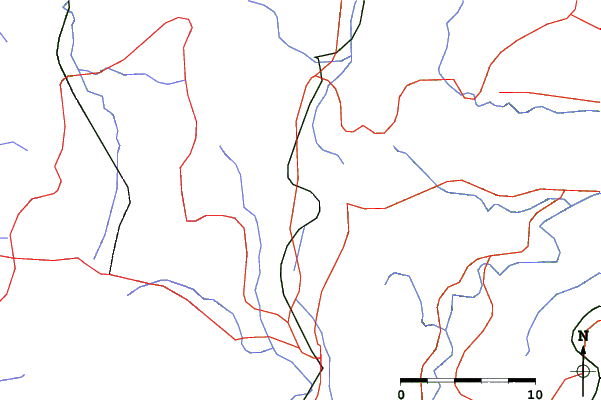 Roads and rivers close to Sun Alpina Keikyu Aokiko