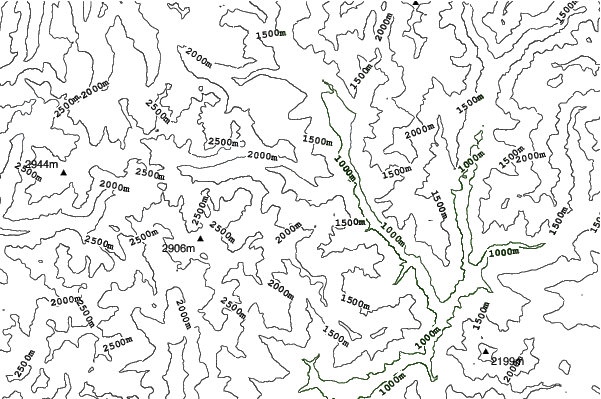 Espot Esquí neighbourhood contours