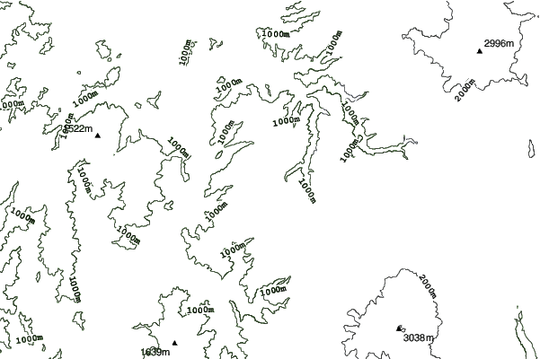 Suzuran Kogen neighbourhood contours